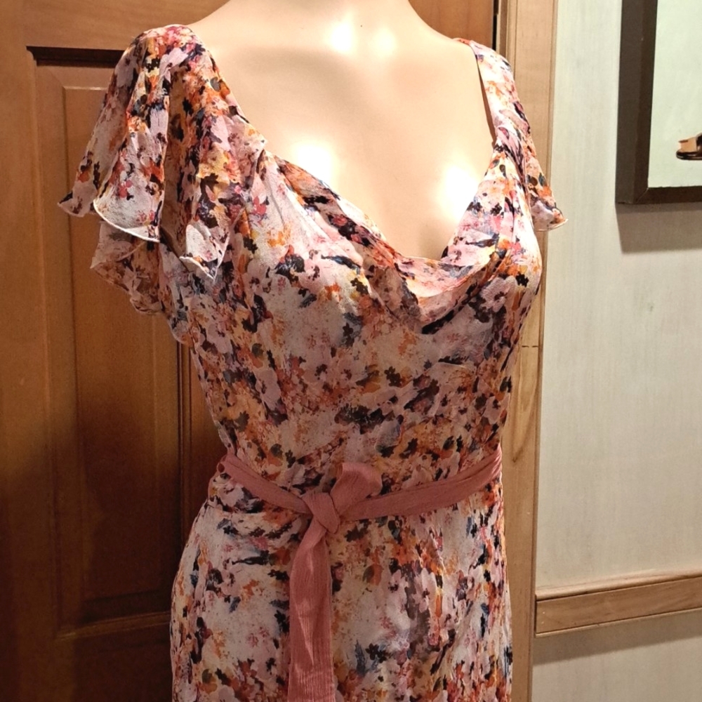Diane Von Furstenberg silk short sleeve dress 6